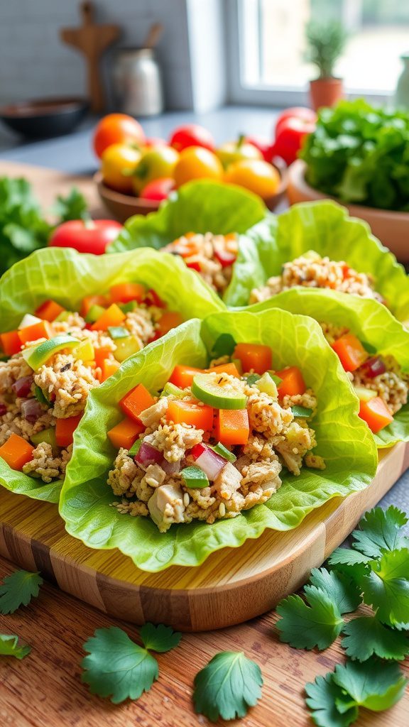 High-Protein Turkey Lettuce Wraps