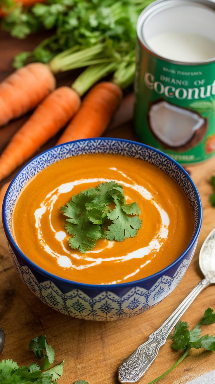 Ginger-Carrot Coconut Soup Recipe