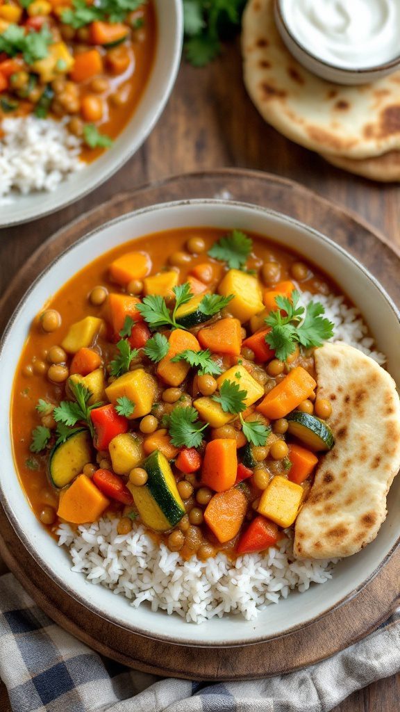 Hearty Vegetable and Lentil Curry Recipe