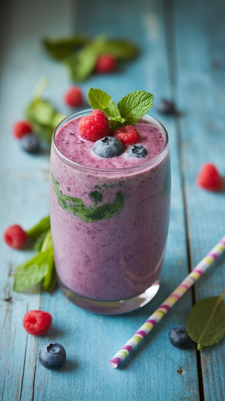 Refreshing Berry and Spinach Smoothie Recipe