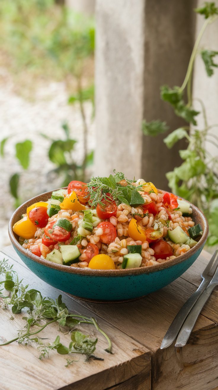 Refreshing Herbed Farro Salad