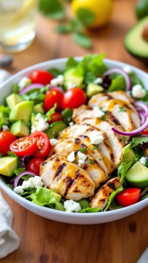 Zesty Grilled Chicken Salad with Citrus Vinaigrette