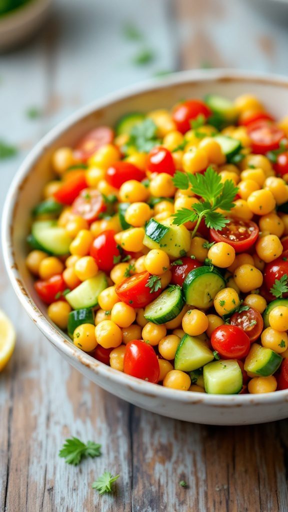 Zesty Turmeric-Spiced Chickpea Salad