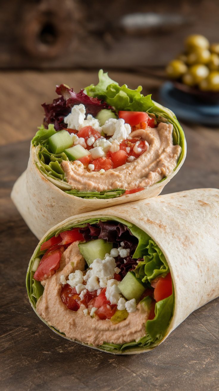 Brain-Boosting Mediterranean Wrap