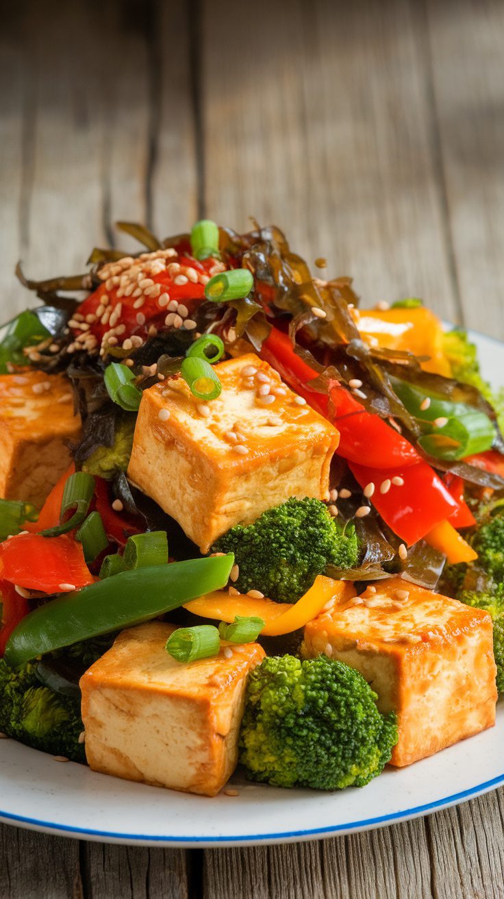 Seaweed & Tofu Stir-Fry – Savory, Nutritious & Flavor-Packed!