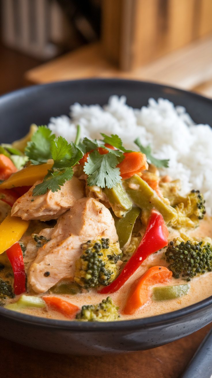 Creamy Chicken and Vegetable Coconut Curry