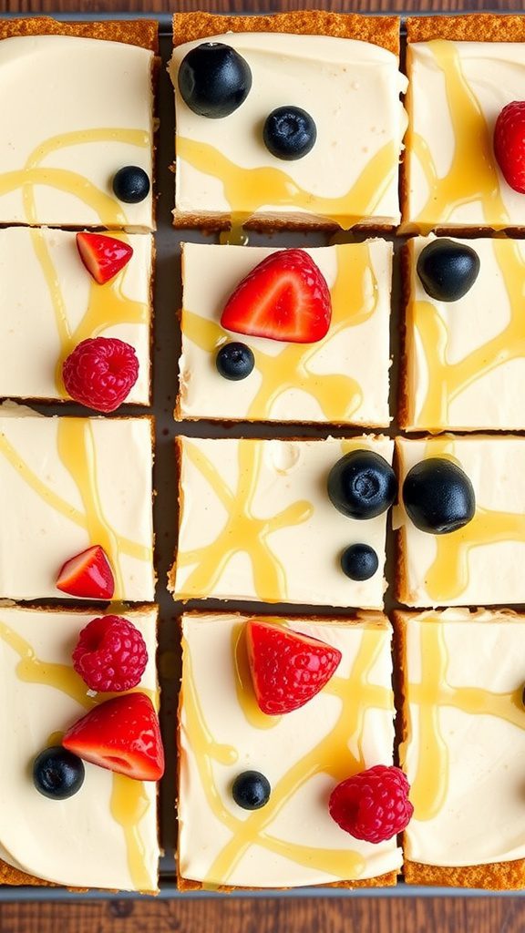 Creamy Greek Yogurt Cheesecake Bars