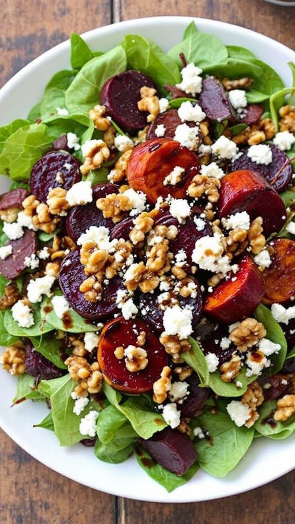 Nutty Roasted Beet and Walnut Salad