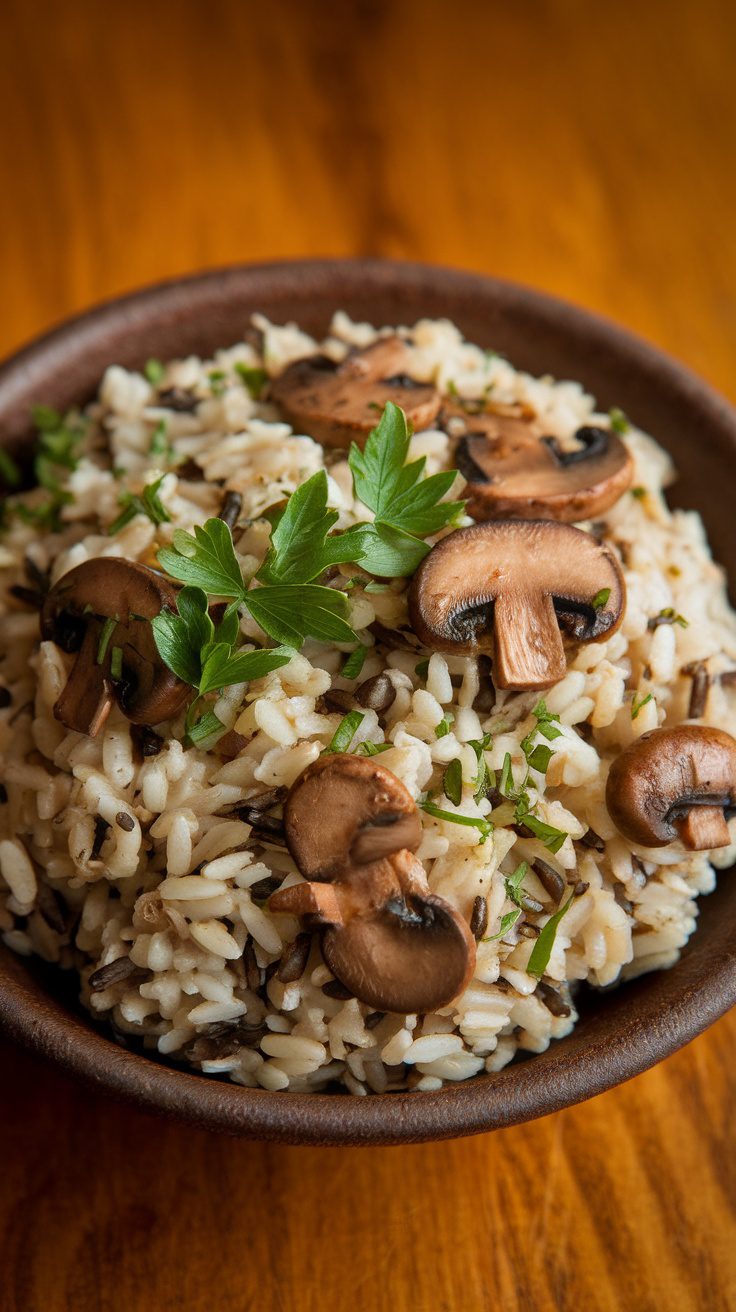 Wild Rice & Mushroom Pilaf – Earthy, Savory & Wholesome!