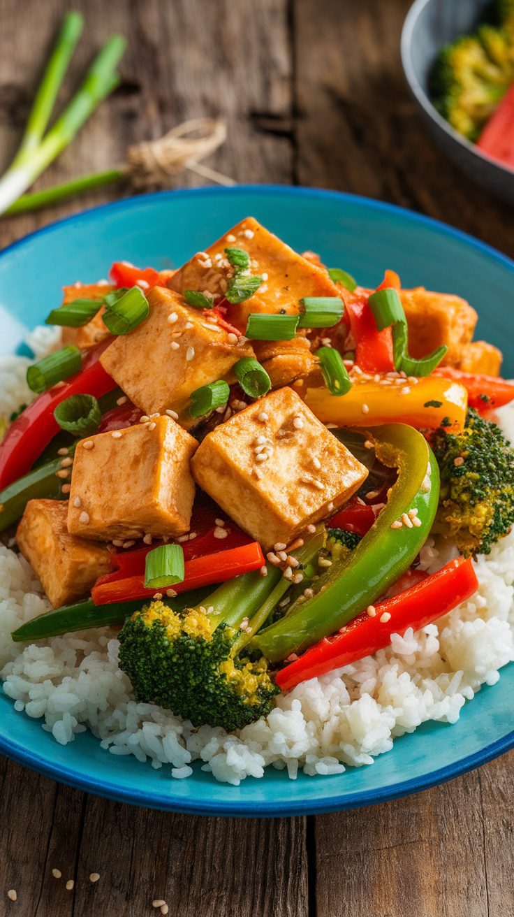 Ginger-Garlic Tofu Stir-Fry – Bold, Savory & Irresistible!