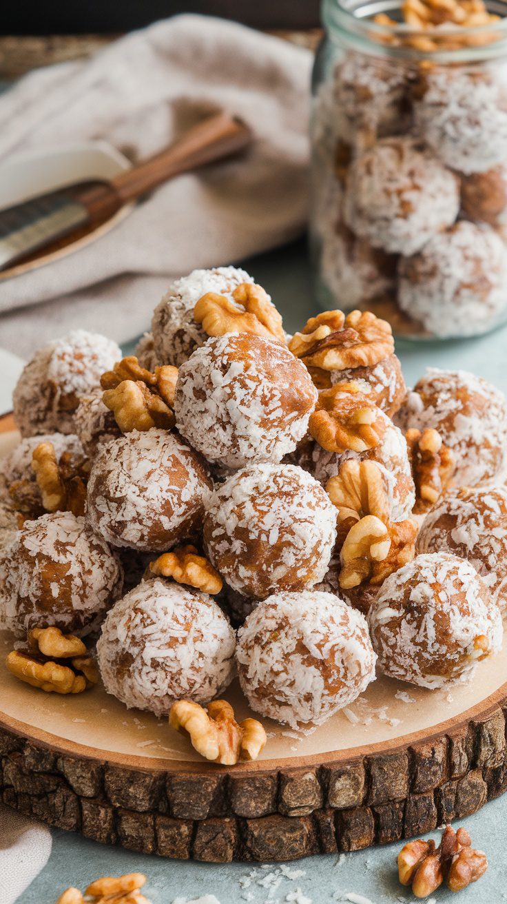 Nutritious Walnut and Date Energy Balls