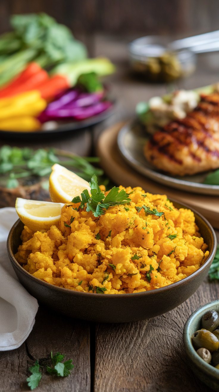 Flavorful Turmeric Cauliflower Rice Recipe
