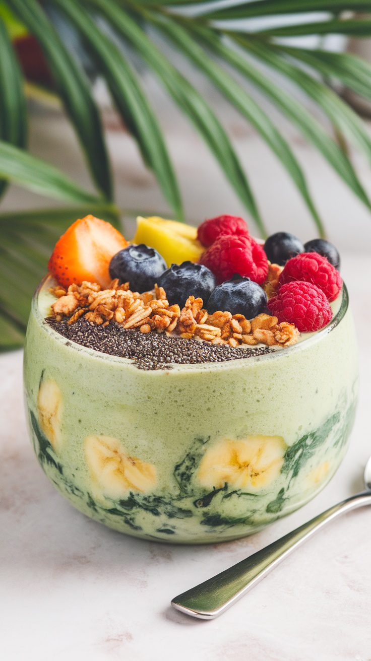 Nourishing Superfood Breakfast Smoothie Bowl