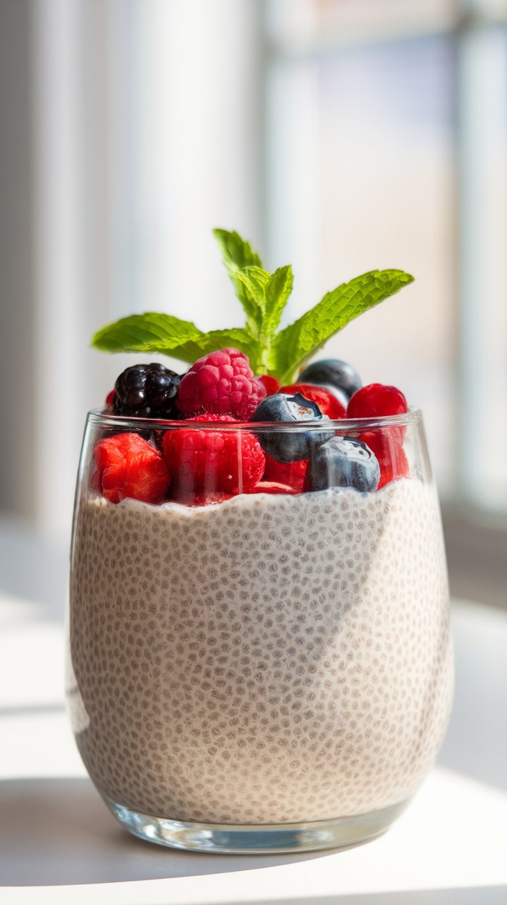 Delicious Chia Seed and Berry Pudding Recipe