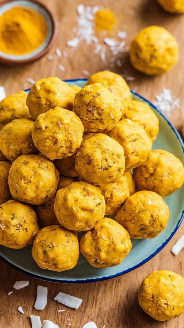 Healthy Golden Milk Energy Balls – Nourishing & Delicious