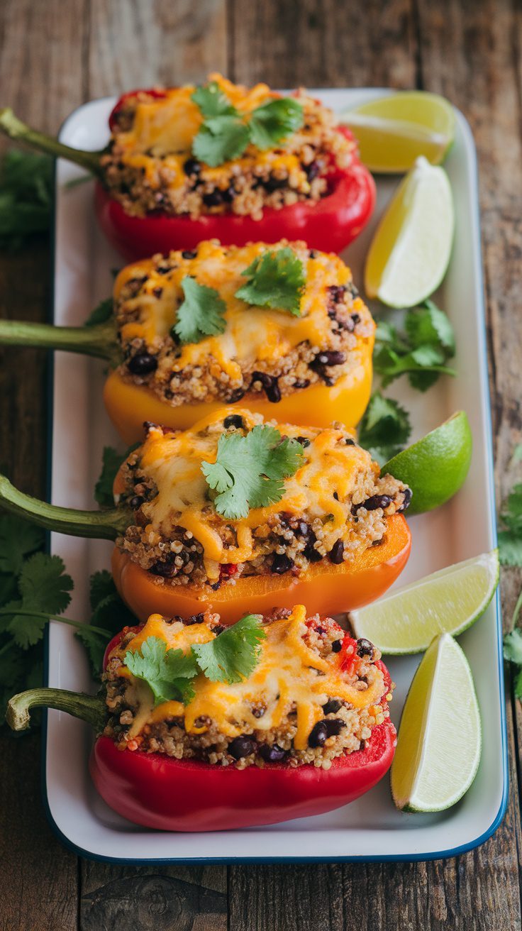 Delicious Quinoa-Stuffed Bell Peppers Recipe