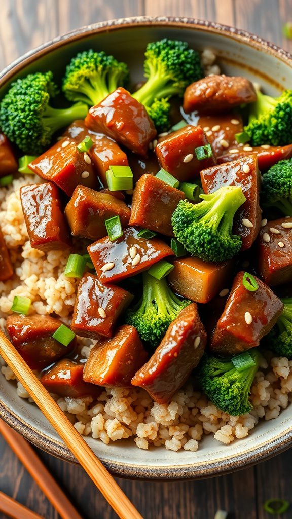Savory Beef and Broccoli Stir-Fry with Brown Rice Recipe