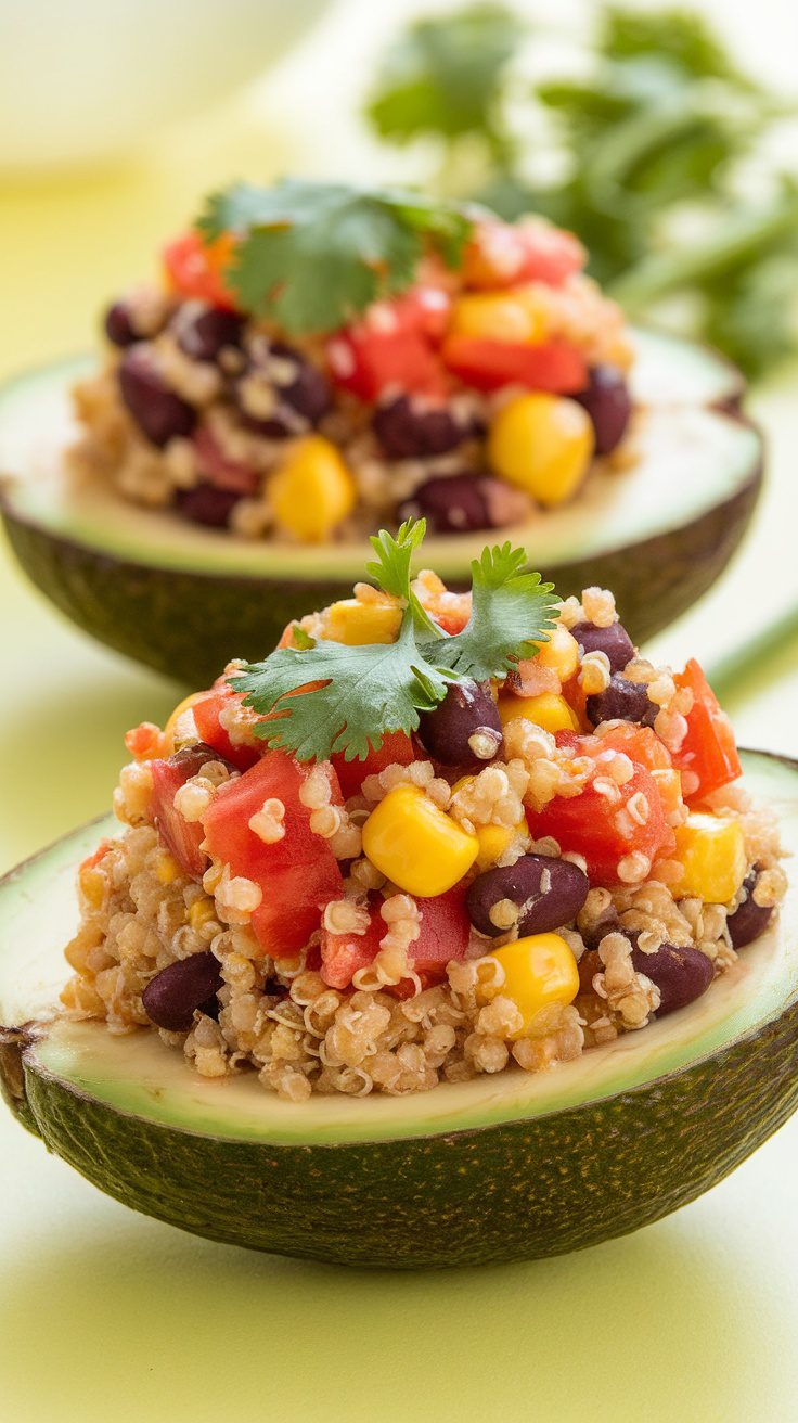Delicious Quinoa-Stuffed Avocados Recipe