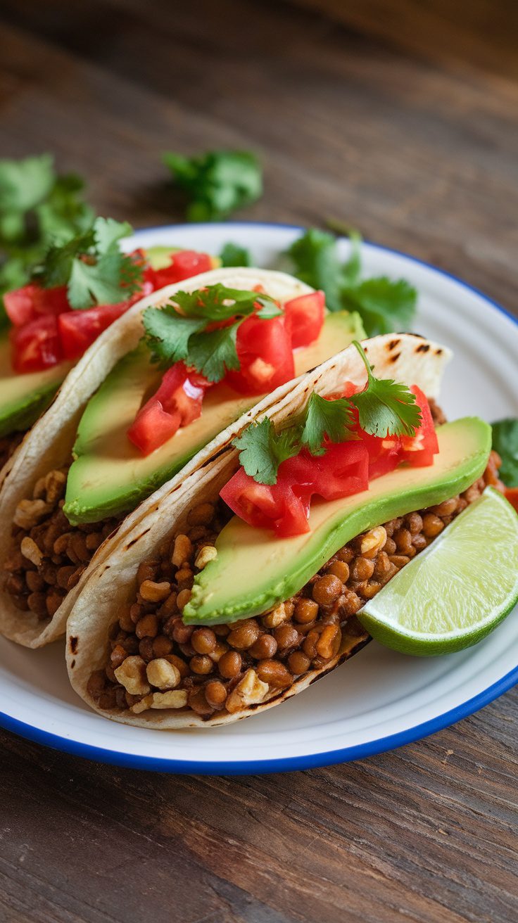 Lentil & Walnut Tacos – Hearty, Savory & Packed with Flavor!