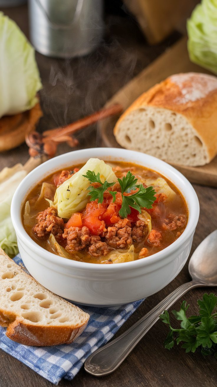 Hearty Cabbage Roll Soup Recipe