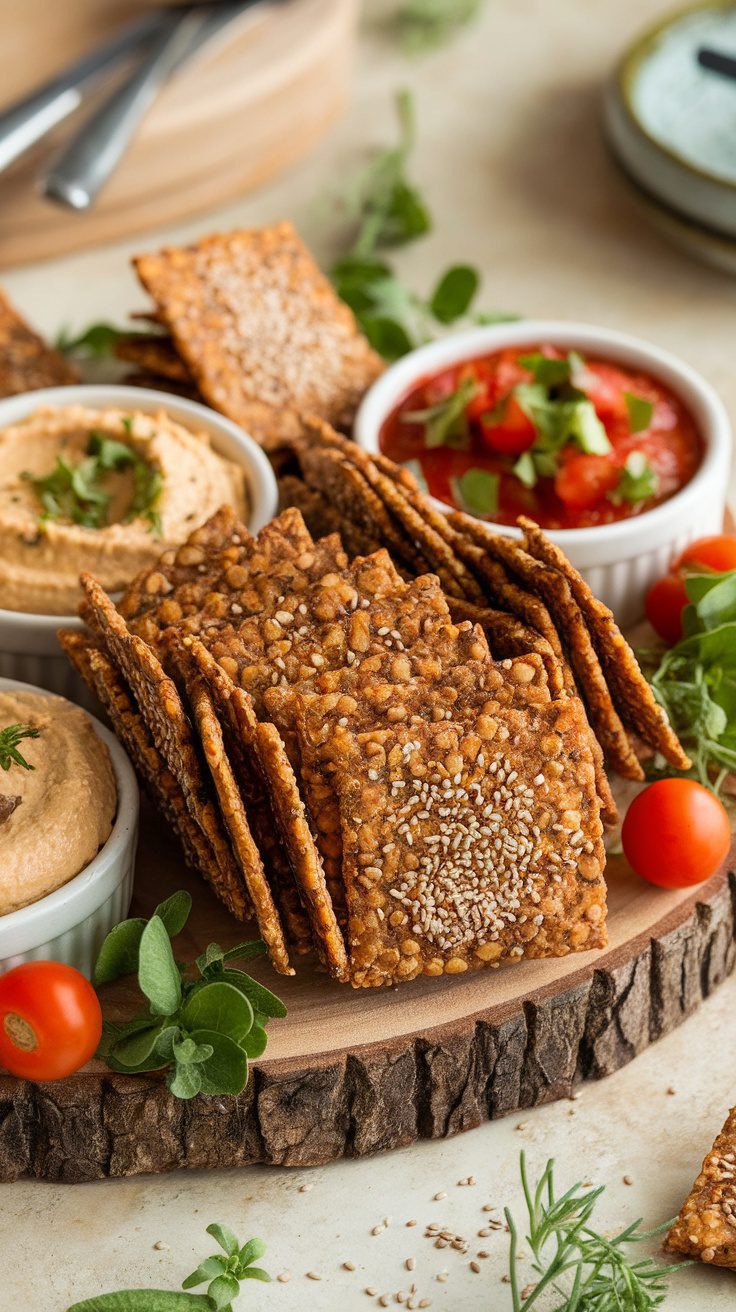 Crispy Chia and Flaxseed Crackers Recipe