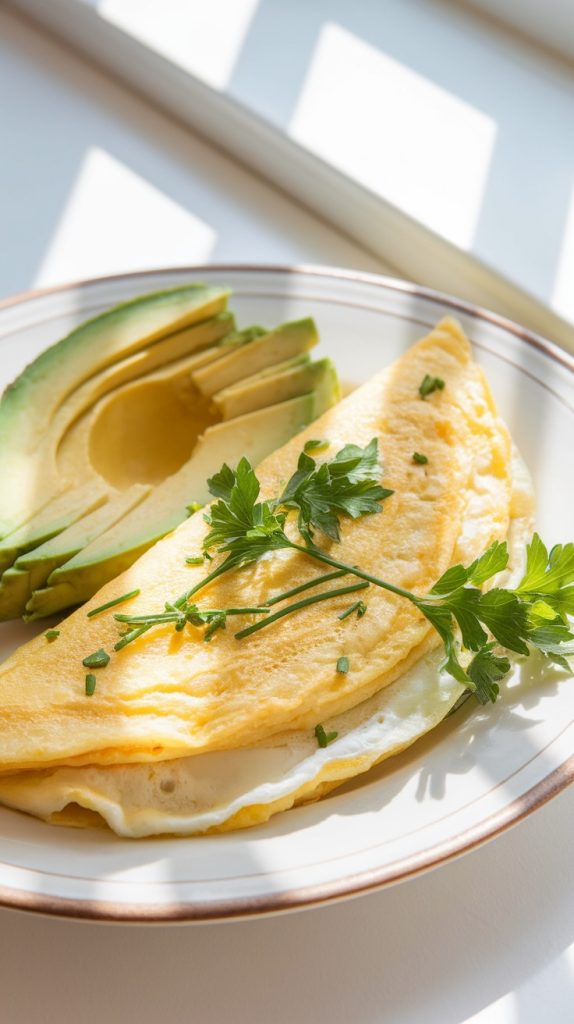 Fluffy Herbed Egg White Omelet Recipe
