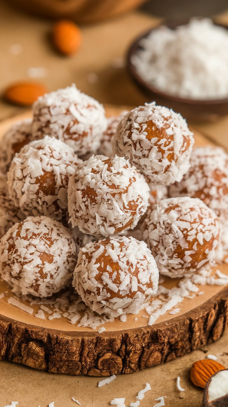 No-Bake Coconut and Date Bliss Balls Recipe