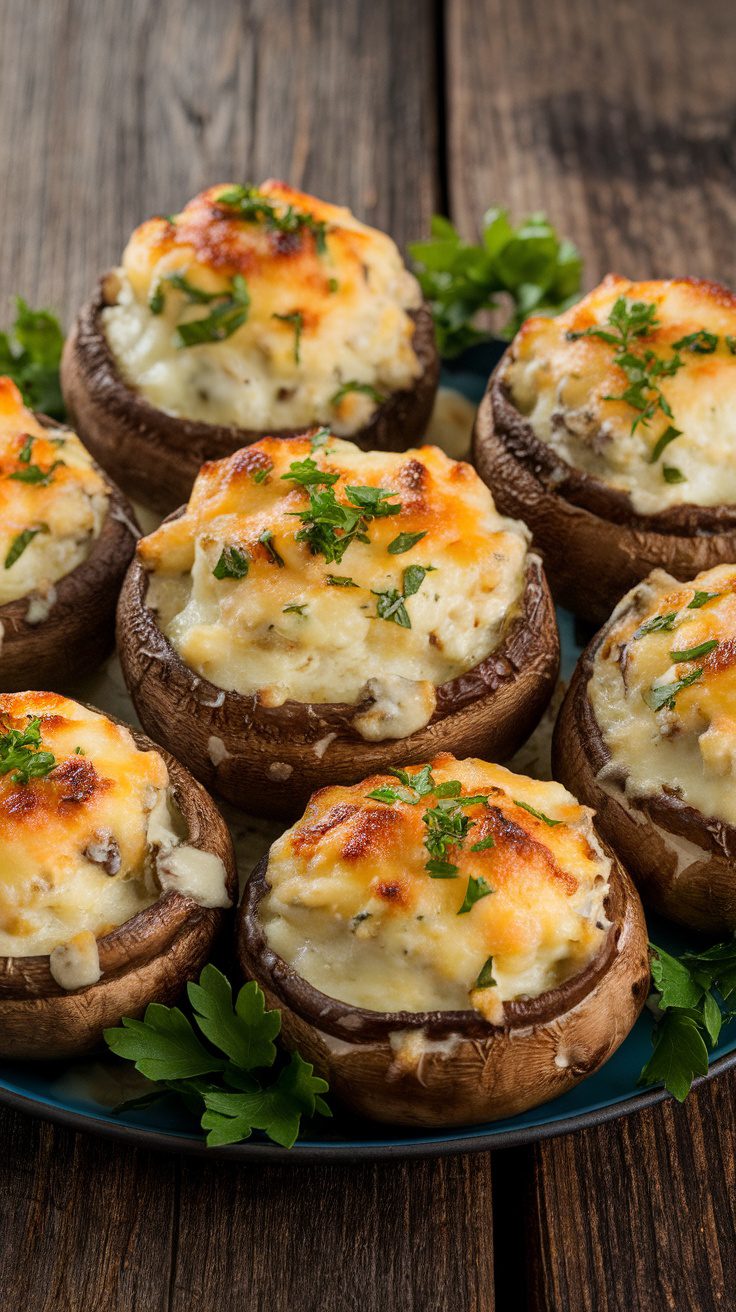 Stuffed Portobello Mushrooms – Hearty, Savory & Flavor-Packed!