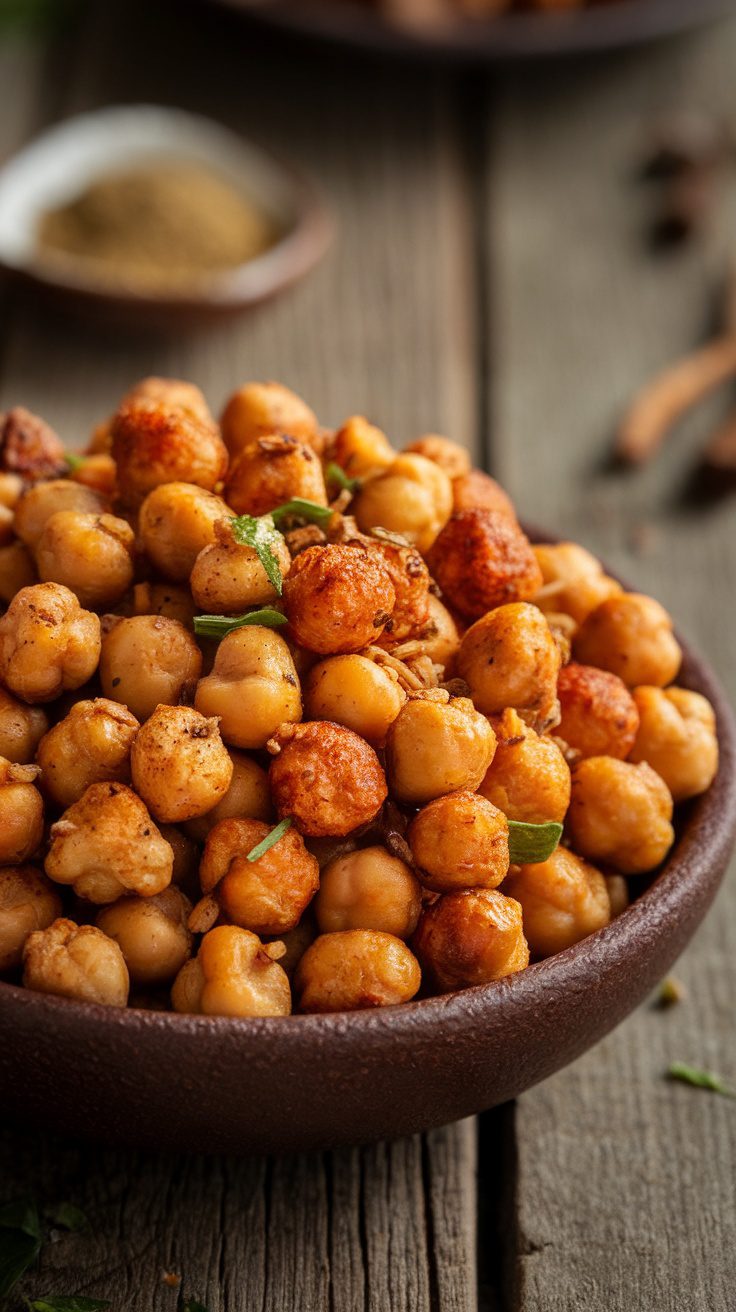 Crispy Spiced Roasted Chickpeas Recipe