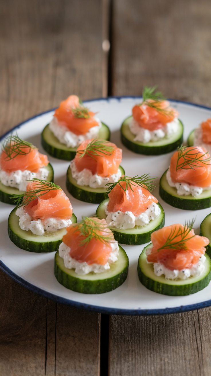 Refreshing Cucumber and Smoked Salmon Bites