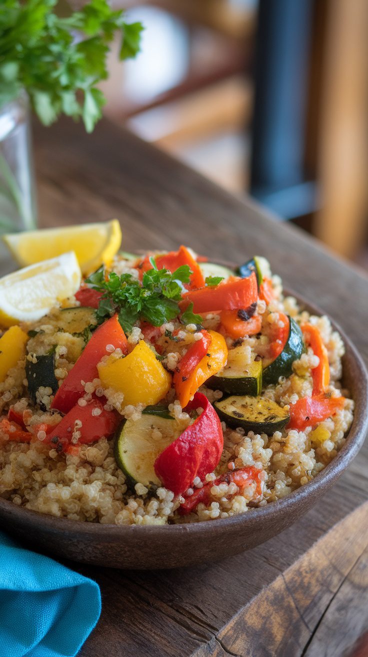 Roasted Vegetable Quinoa Bowl – Hearty, Nourishing & Delicious!
