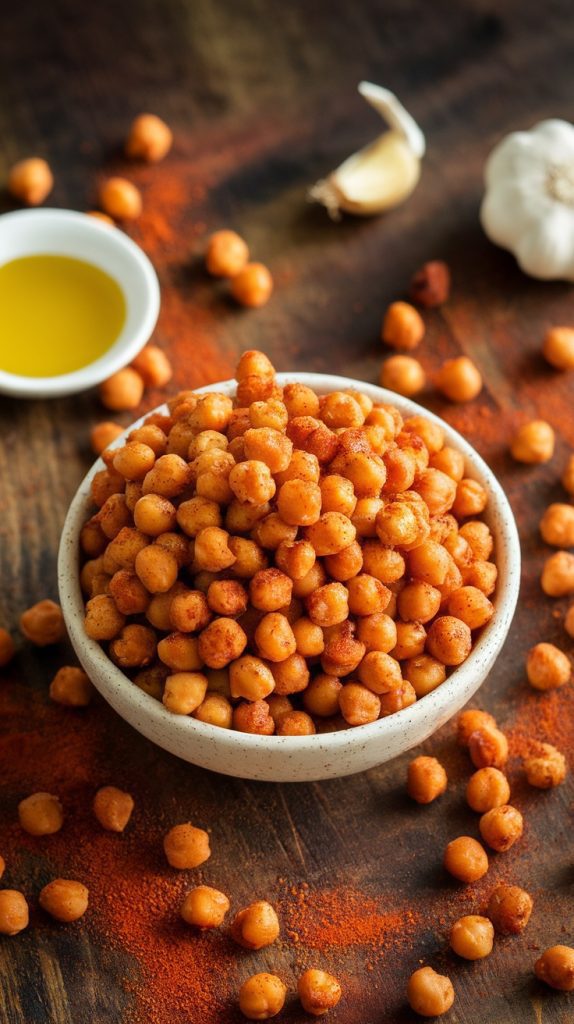 Crispy Roasted Chickpeas with Paprika and Garlic
