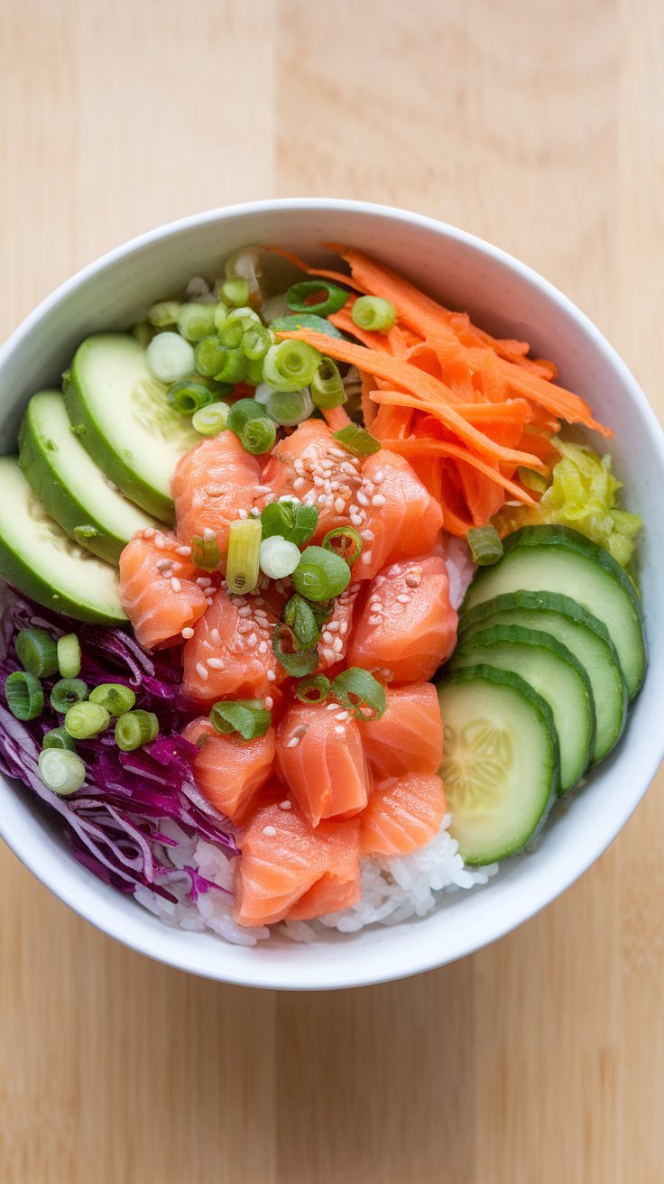Fresh and Flavorful Wild Salmon Poke Bowl