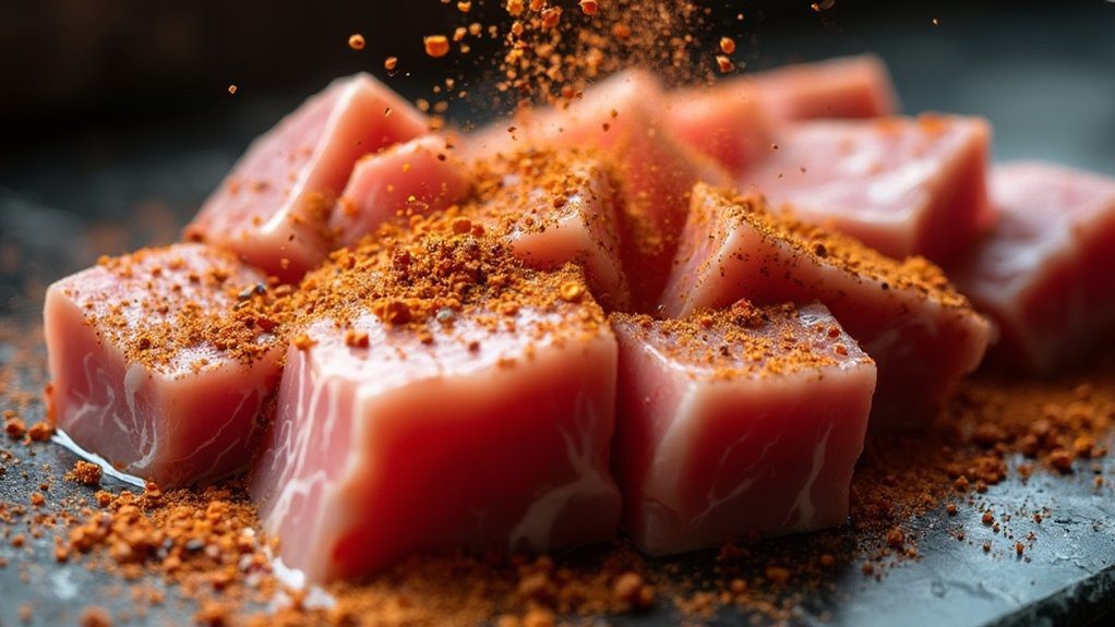 add spice mixture seasoning