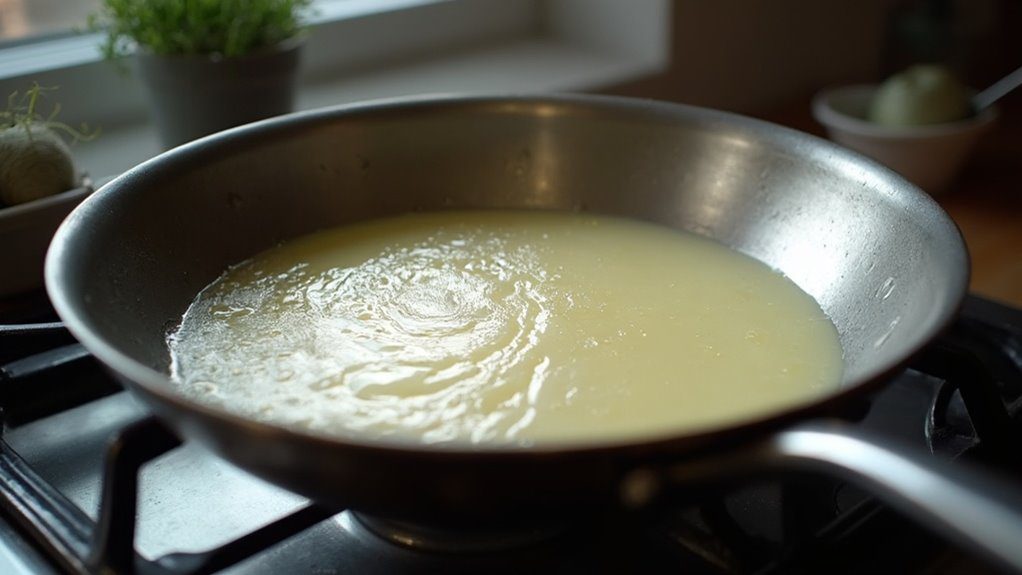add tallow to pan