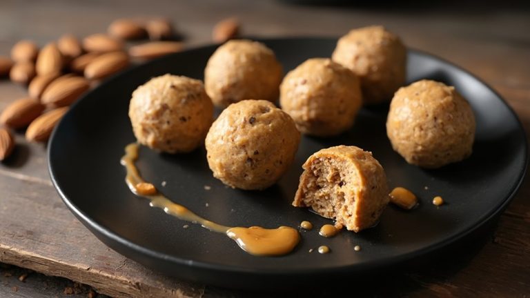 almond butter protein bites
