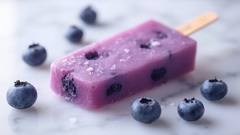 blueberry cottage cheese popsicles
