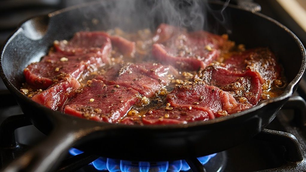 brown liver until cooked