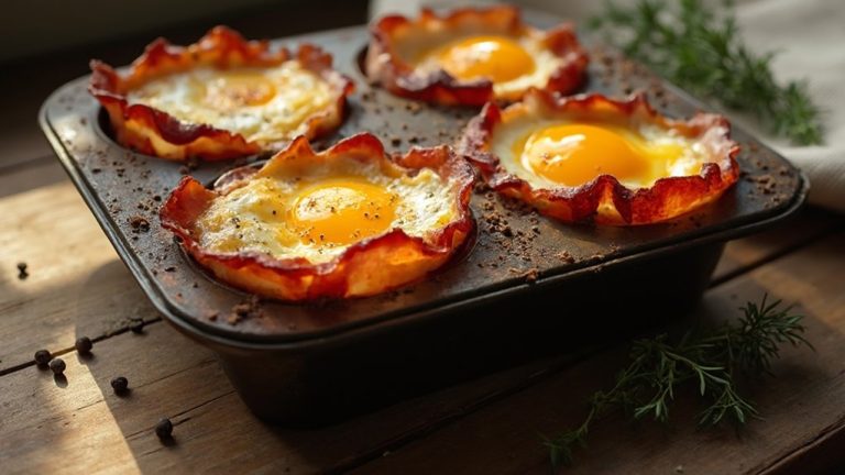 cheesy bacon egg cups