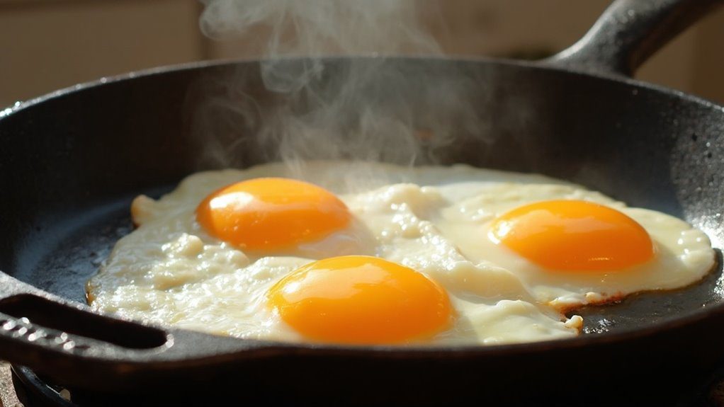 cook eggs individually first