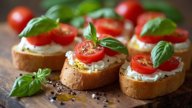 cottage cheese bruschetta bites
