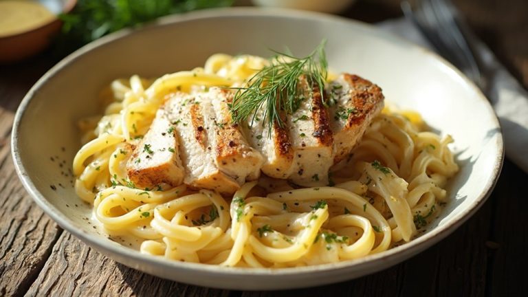creamy garlic yogurt pasta