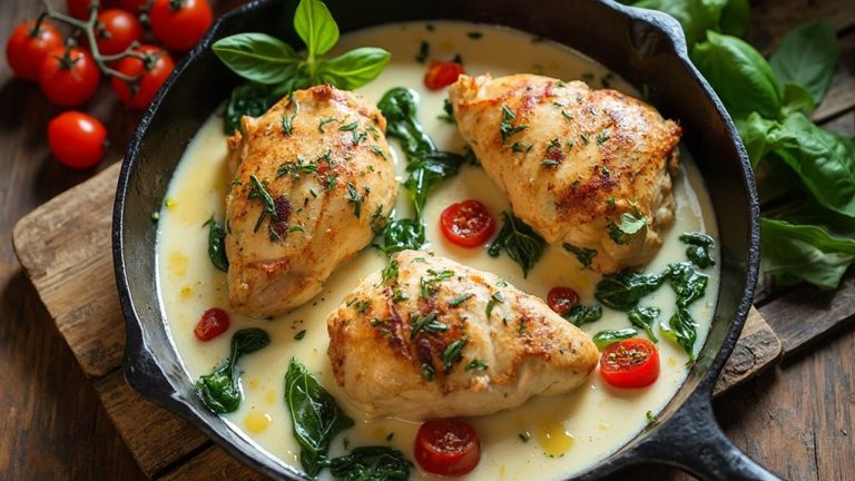 creamy tuscan chicken thighs