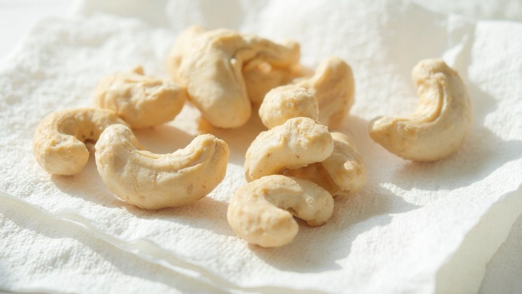 drain and dry cashews