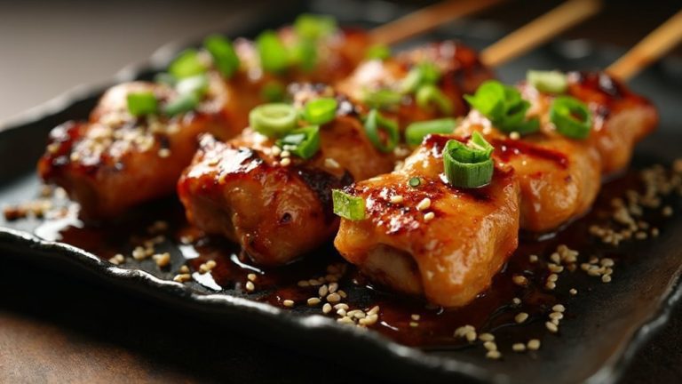 ginger soy chicken skewers