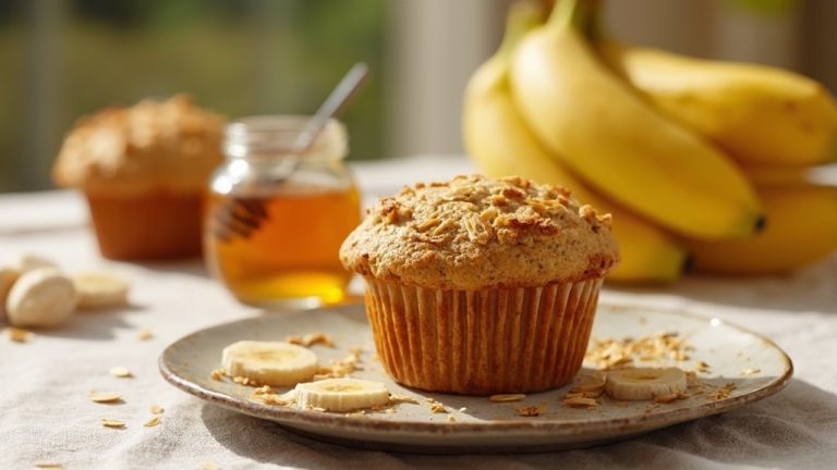 gluten free banana oat muffins