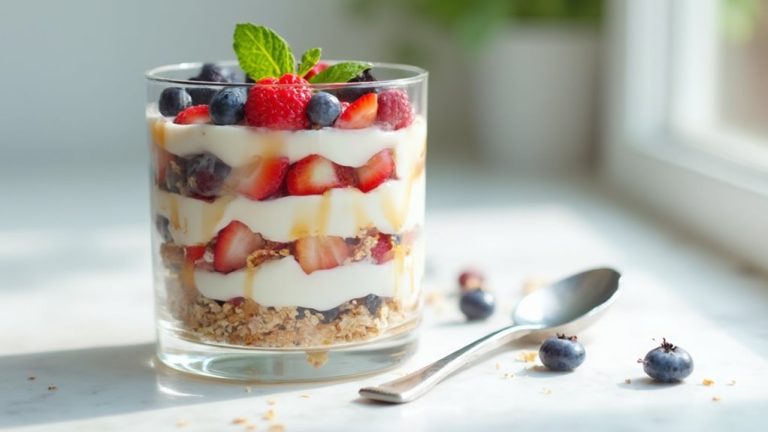 healthy berry yogurt treat