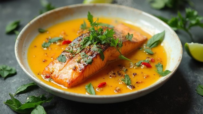keto coconut curry salmon