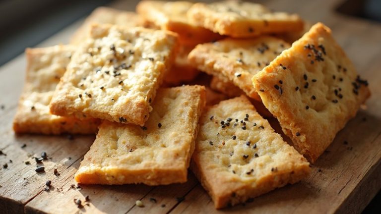 lentil and sesame crackers