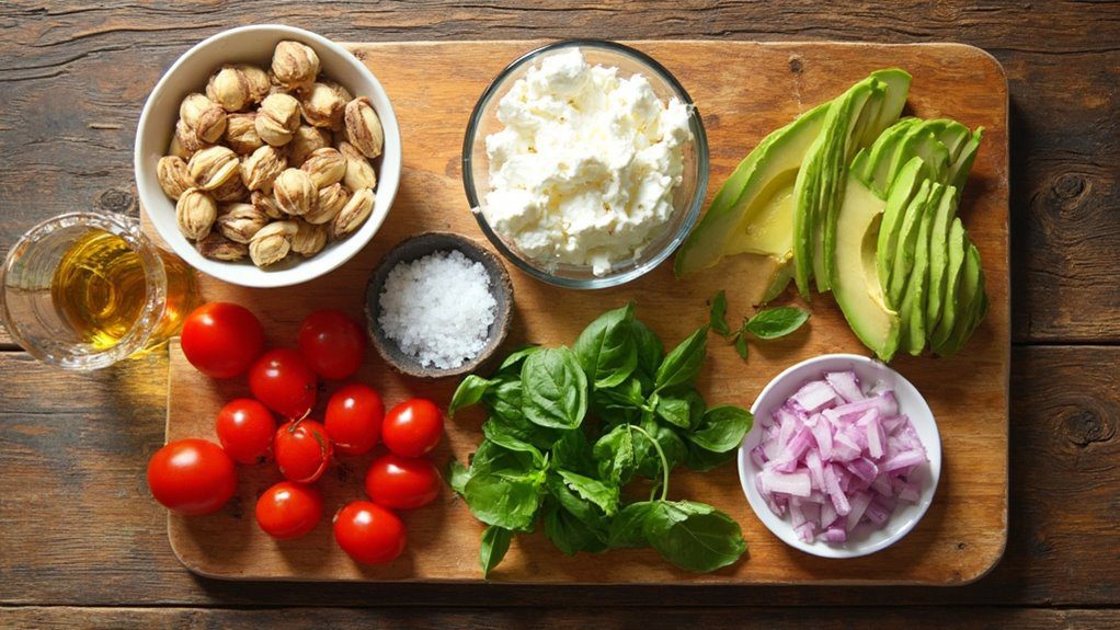 list of ingredients measured